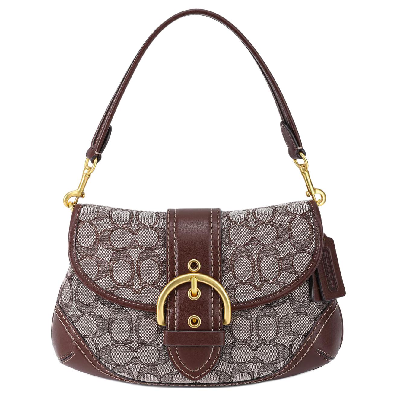 COACH Сумка-полумесяц из ткани и кожи с наплечным ремнем
COACH Сумка-полумесяц из ткани и кожи с наплечным ремнем