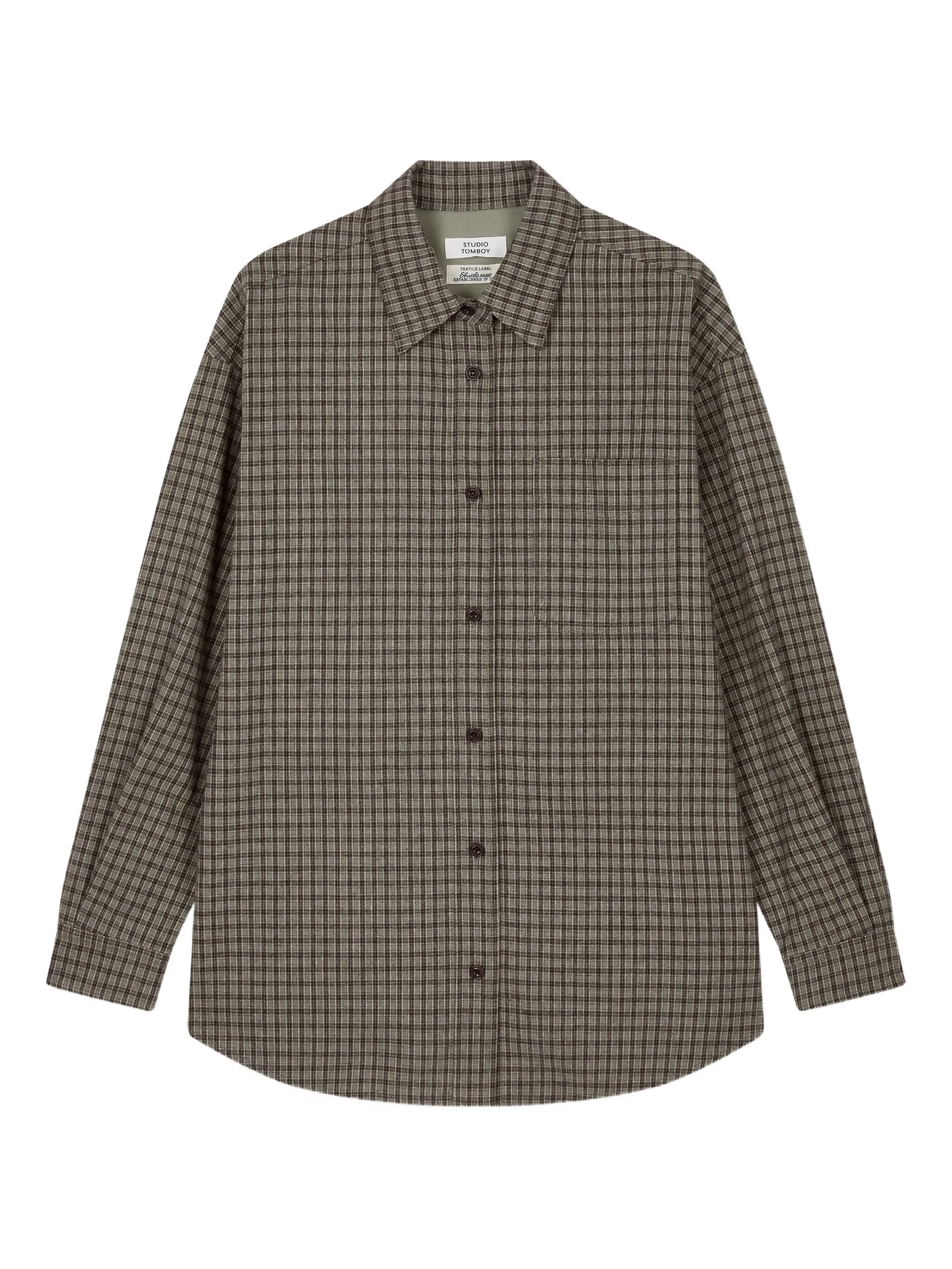 Рубашка в клетку Studio Tomboy, коричневый
Рубашка в клетку Studio Tomboy, коричневый