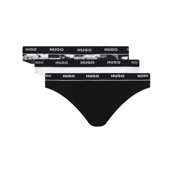 Комплект из трех дизайнерских стрингов Hugo, черный
Комплект из трех дизайнерских стрингов Hugo, черный