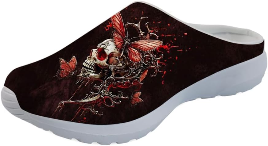 Кроссовки-сабо Forchrinse Blue Hibiscus для женщин с сетчатой верхней частью, легкие и дышащие, для прогулок, Skull Butterfly
Кроссовки-сабо Forchrinse Blue Hibiscus для женщин с сетчатой верхней частью, легкие и дышащие, для прогулок, Skull Butterfly