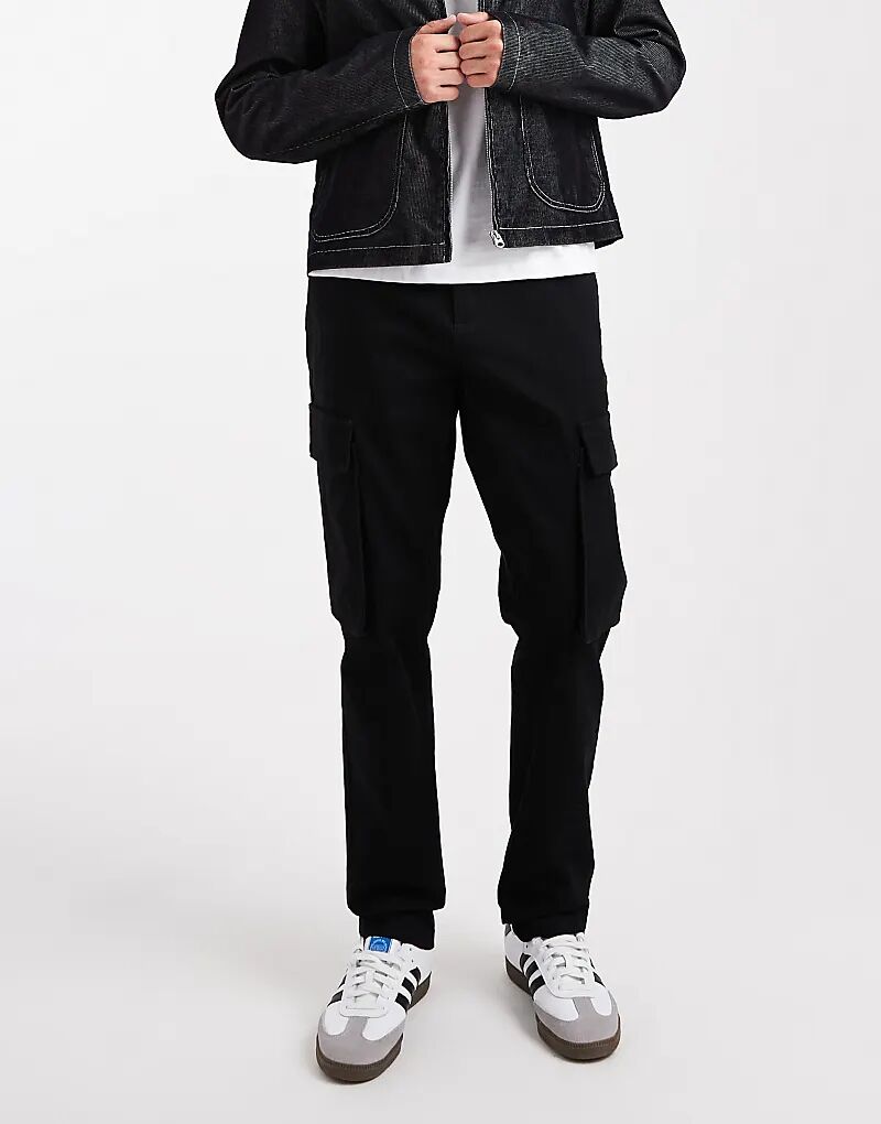 Свободные брюки-карго French Connection из хлопка с отворотами черного цвета
Свободные брюки-карго French Connection из хлопка с отворотами черного цвета