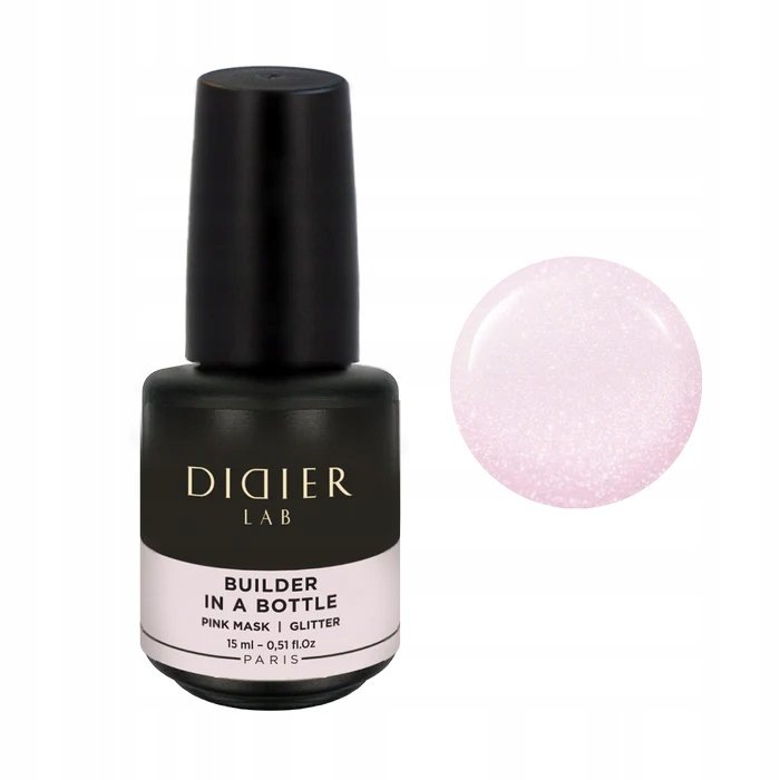 Гель во флаконе Didier Lab Builder In A Bottle Pink Mask Glitter 15 мл
Гель во флаконе Didier Lab Builder In A Bottle Pink Mask Glitter 15 мл