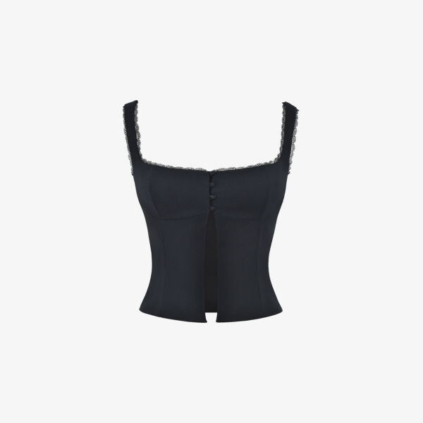 Топ Noura из эластичного хлопка с квадратным вырезом House Of Cb, черный
Топ Noura из эластичного хлопка с квадратным вырезом House Of Cb, черный