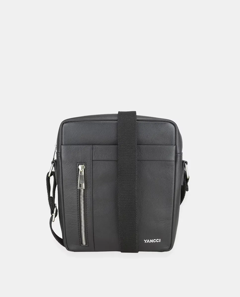 Мужская сумка через плечо YANCCI с серебряным выгравированным логотипом, черный
Мужская сумка через плечо YANCCI с серебряным выгравированным логотипом, черный