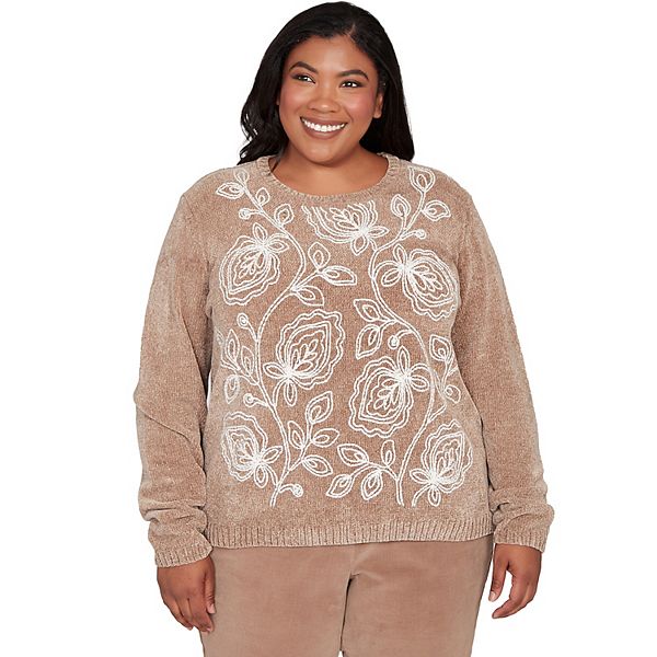 Свитер с вышитыми листьями из плюшевой ткани Plus size Alfred Dunner
Свитер с вышитыми листьями из плюшевой ткани Plus size Alfred Dunner