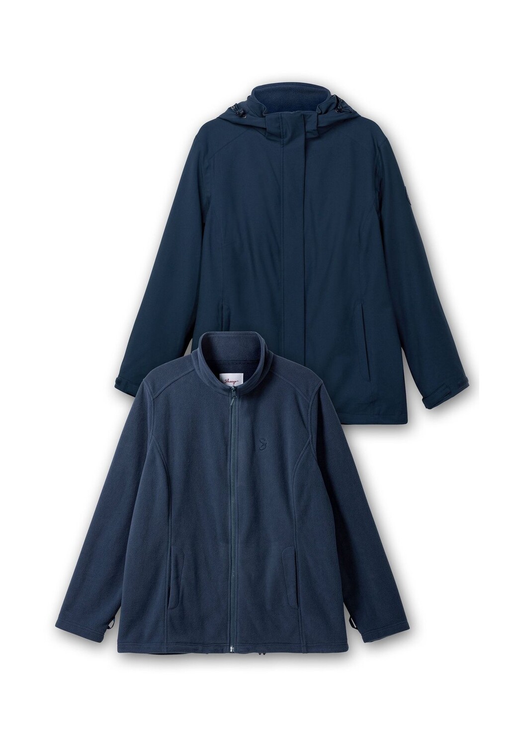 Зимняя куртка 3-в-1 с флисовой подкладкой, ветро- и водонепроницаемая sheego, темно-синий
Зимняя куртка 3-в-1 с флисовой подкладкой, ветро- и водонепроницаемая sheego, темно-синий