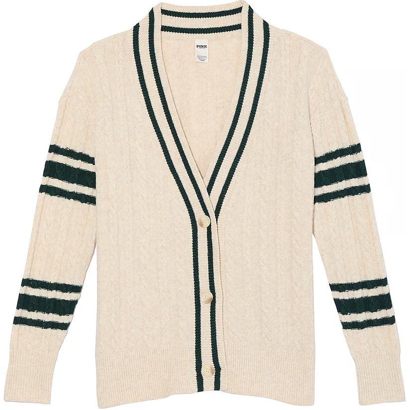 Victoria's Secret Розовый кардиган Collegiate Cable Knit оверсайз/NH Knitwear женский Natural Heather Flower
Victoria's Secret Розовый кардиган Collegiate Cable Knit оверсайз/NH Knitwear женский Natural Heather Flower