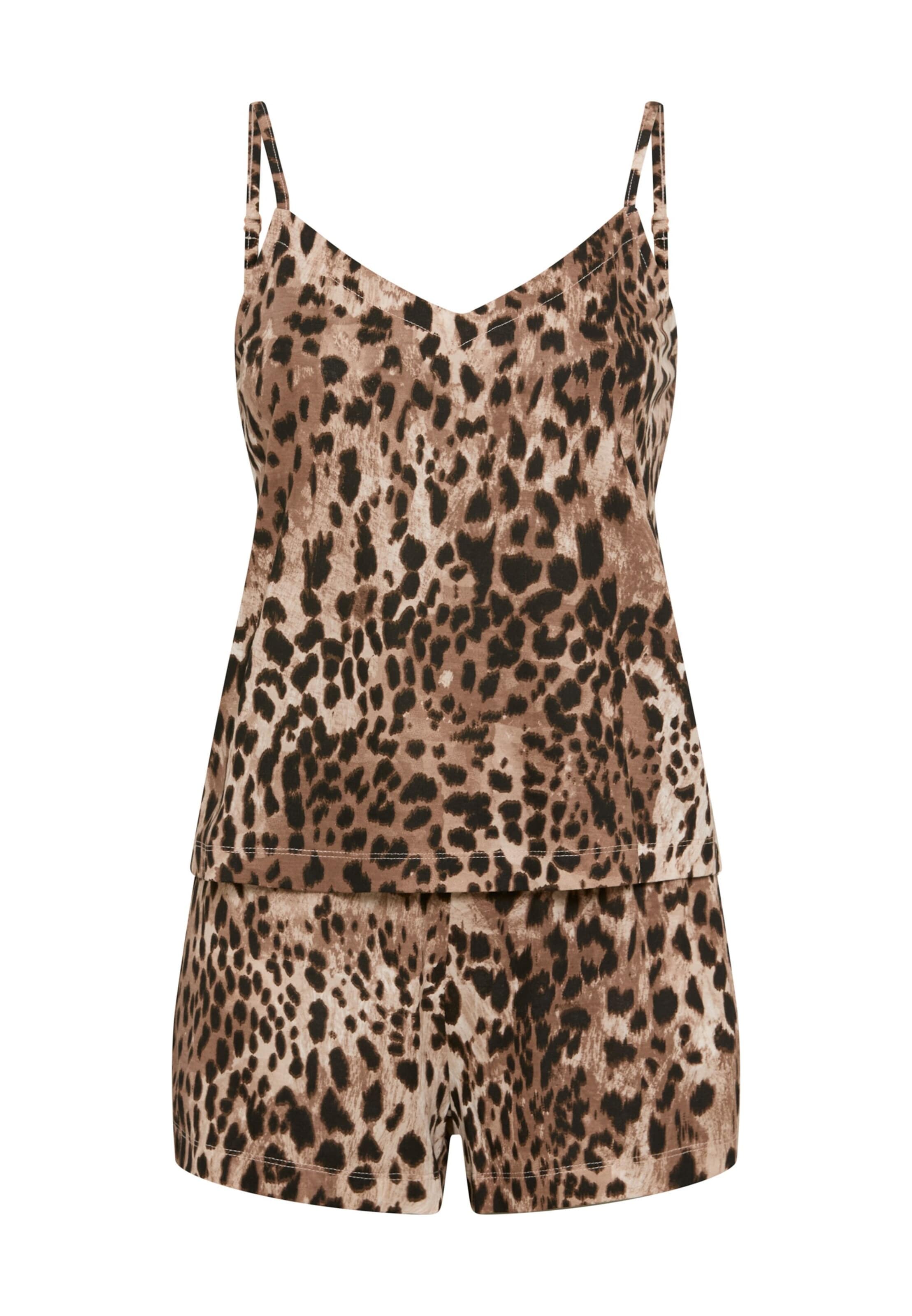 LSCN by LASCANA Короткий пижамный комплект в коричневом
LSCN by LASCANA Короткий пижамный комплект в коричневом