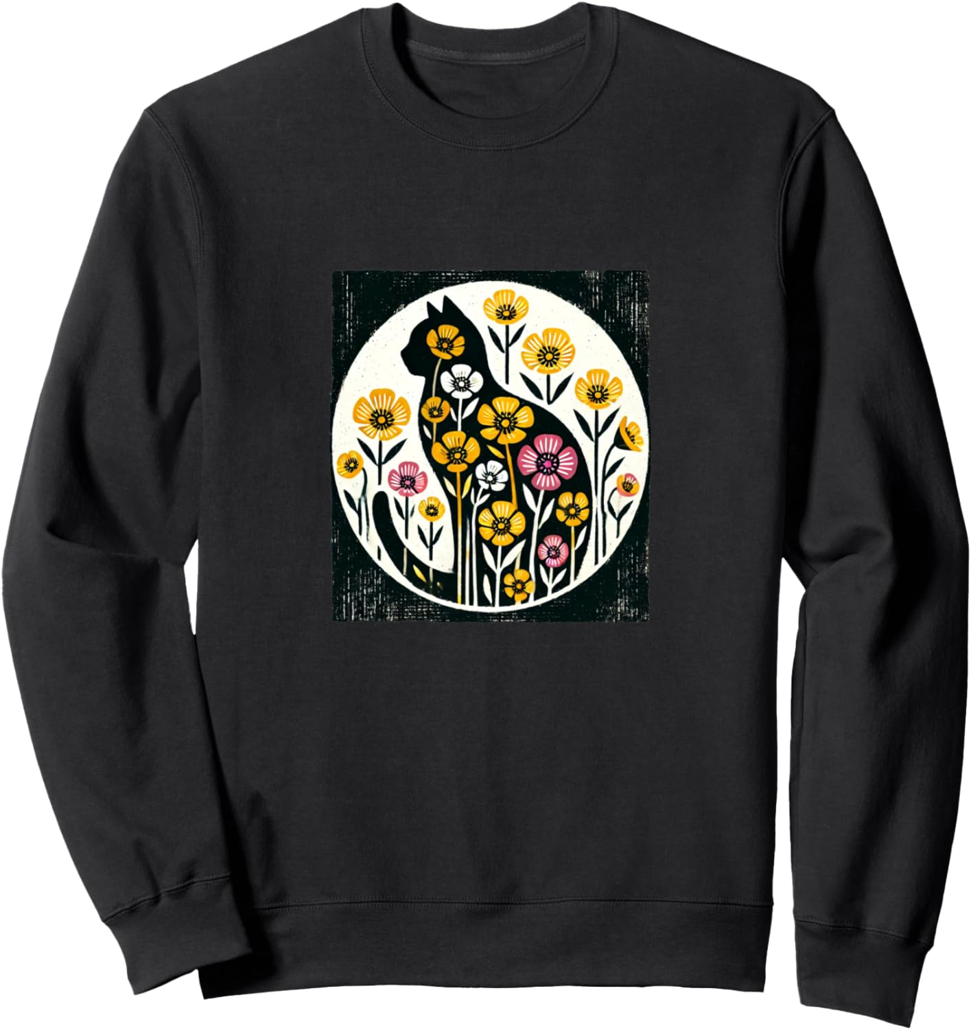 Силуэт кошки, цветочная иллюстрация, лютик, толстовка для любителей кошек Cat Snugg, черный
Силуэт кошки, цветочная иллюстрация, лютик, толстовка для любителей кошек Cat Snugg, черный