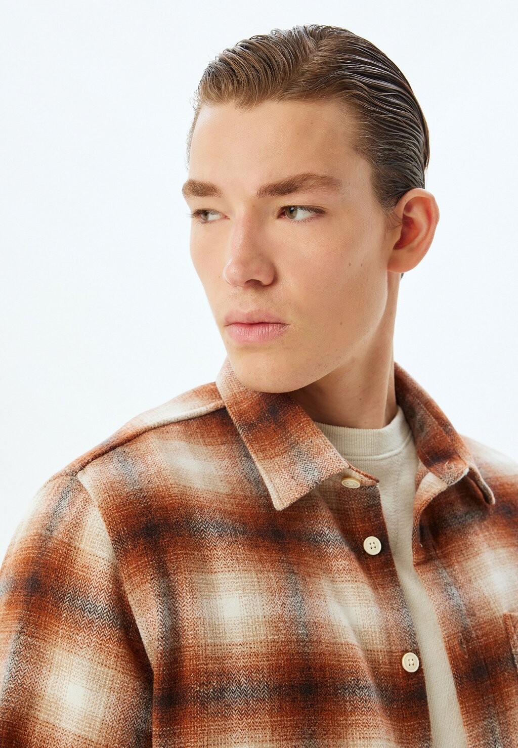 Рубашка PLAID LONG SLEEVE Koton, оранжевый 
Рубашка PLAID LONG SLEEVE Koton, оранжевый