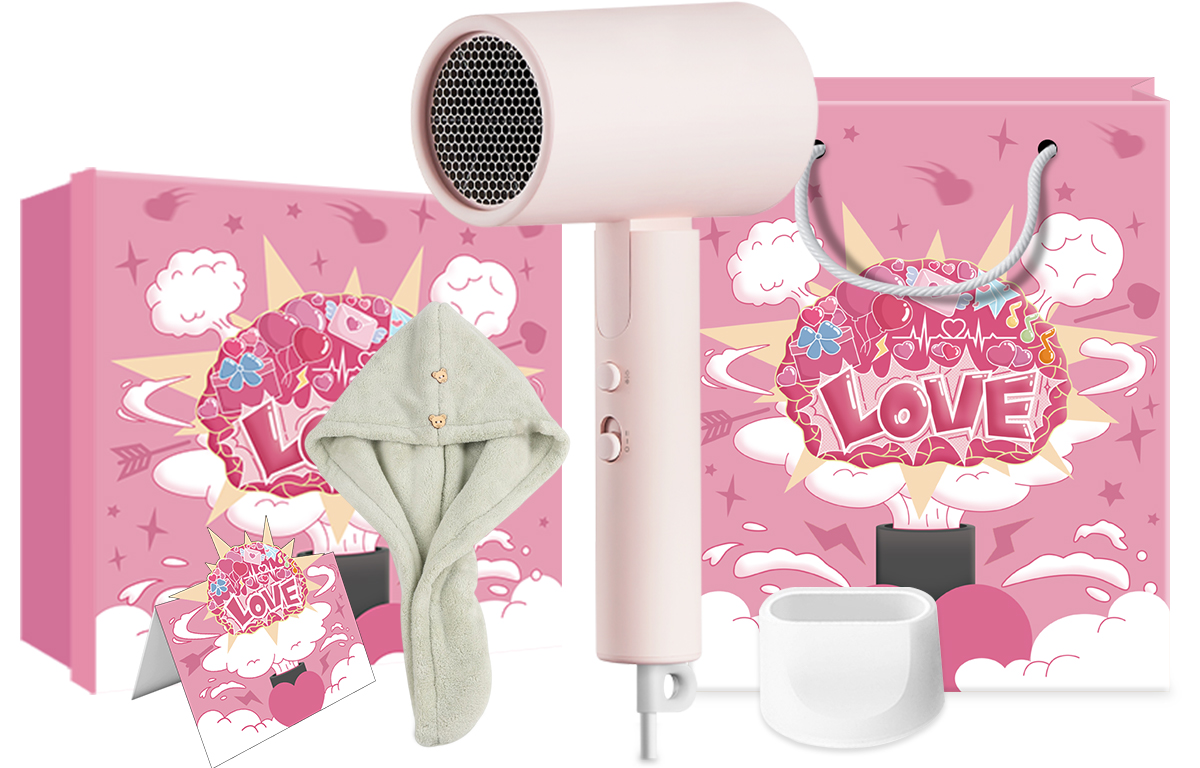 Фен для волос Mi, H101 Pink Love Dry Hair Box
Фен для волос Mi, H101 Pink Love Dry Hair Box
