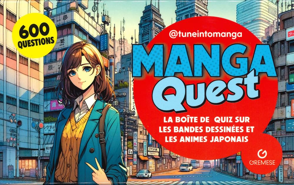Manga Quest: La boîte de quiz sur les bandes dessinés les animes japonais (GREMESE)
Manga Quest: La boîte de quiz sur les bandes dessinés les animes japonais (GREMESE)