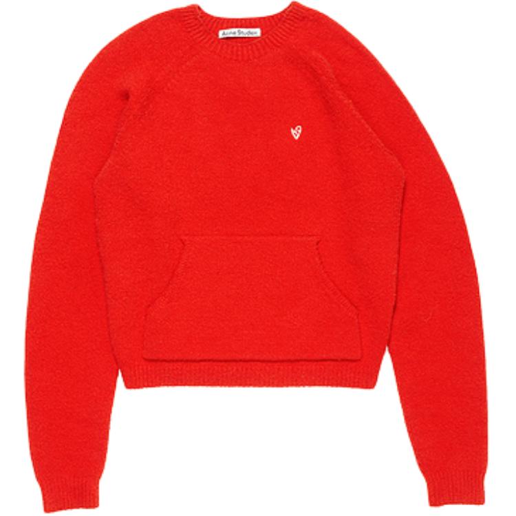 Свитер с карманами и круглым вырезом Acne Studios, красный
Свитер с карманами и круглым вырезом Acne Studios, красный