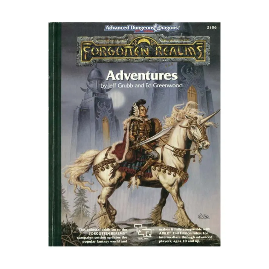 Forgotten Realms Adventures (1st Printing), Forgotten Realms - World Books, твердый переплет
Forgotten Realms Adventures (1st Printing), Forgotten Realms - World Books, твердый переплет