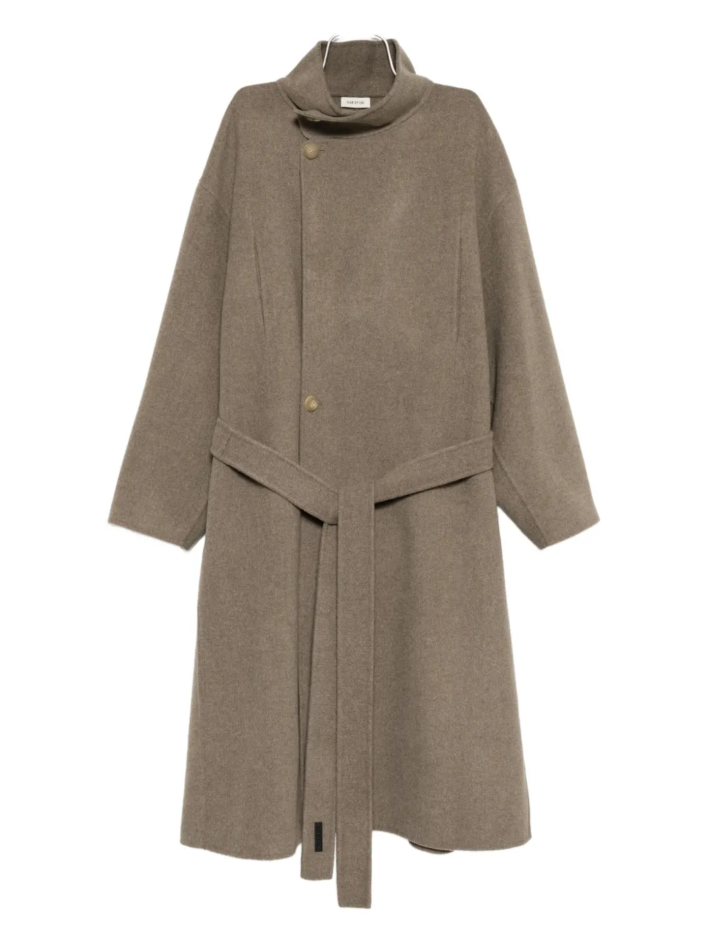 Двубортное пальто с высоким воротом Fear Of God, коричневый
Двубортное пальто с высоким воротом Fear Of God, коричневый