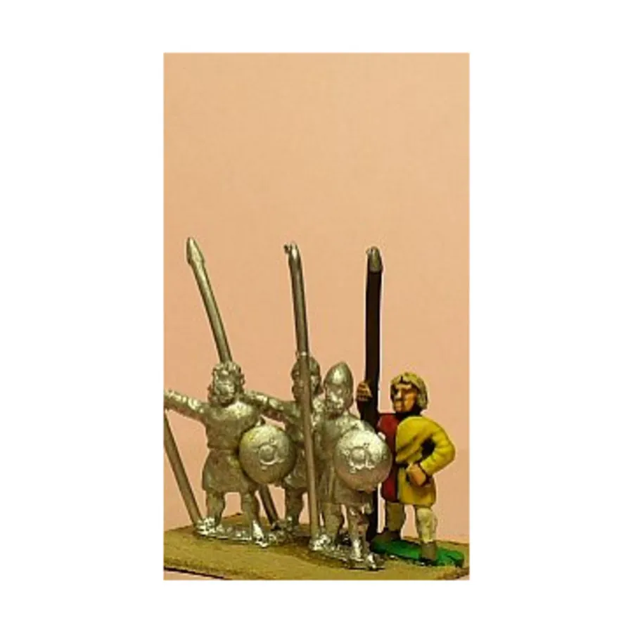 Шотландские легкие/средние копейщики с маленьким круглым щитом, Medieval Miniatures - Feudal & Early Medieval - Spanish (15mm)