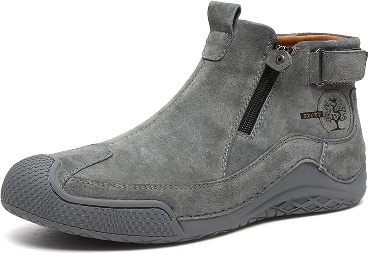 Мужские водонепроницаемые замшевые ботинки Zeberfi Chukka до щиколотки для походов, кемпинга и вождения, всесезонные, модные, ретро, с боковой молнией, ручная строчка, высокие кроссовки Chukka для прогулок на улице, серый
Мужские водонепроницаемые замшевые ботинки Zeberfi Chukka до щиколотки для походов, кемпинга и вождения, всесезонные, модные, ретро, с боковой молнией, ручная строчка, высокие кроссовки Chukka для прогулок на улице, серый