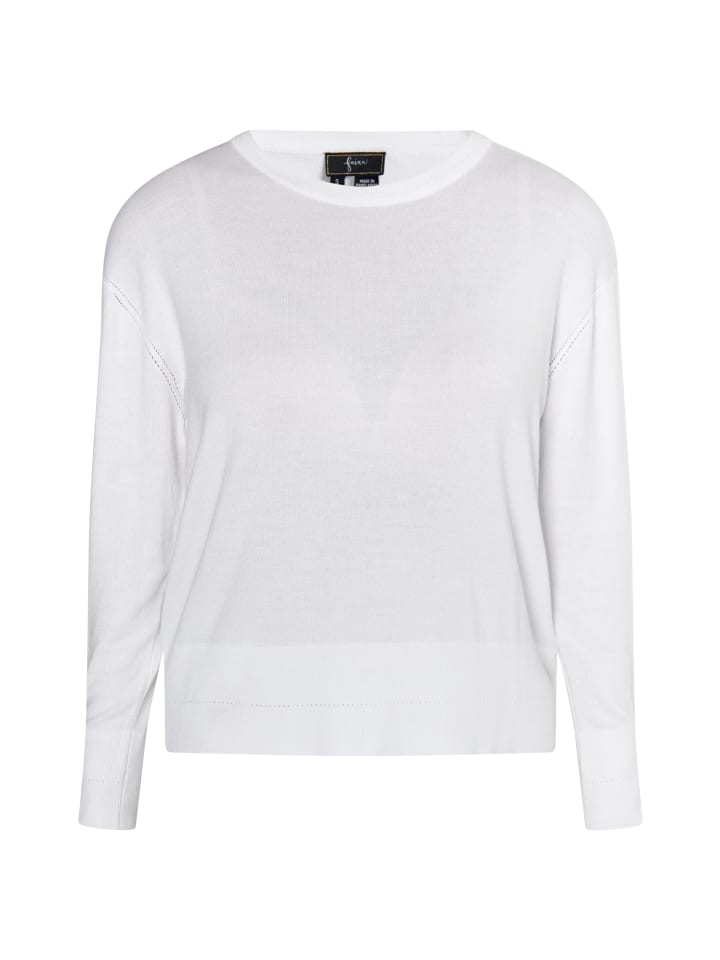 Женский белый вязаный свитер faina
Женский белый вязаный свитер faina