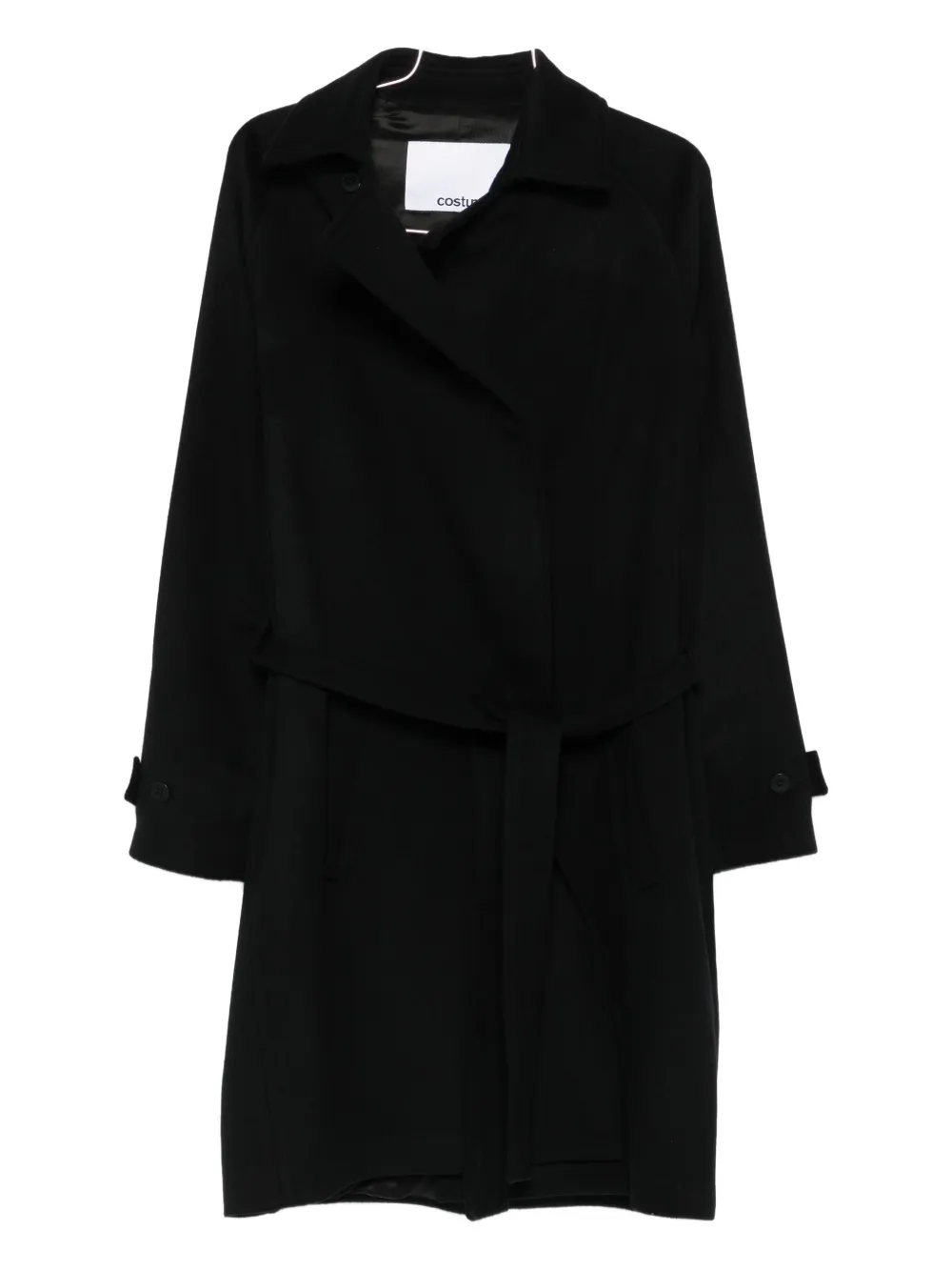 Двубортное пальто с поясом Costumein, черный
Двубортное пальто с поясом Costumein, черный