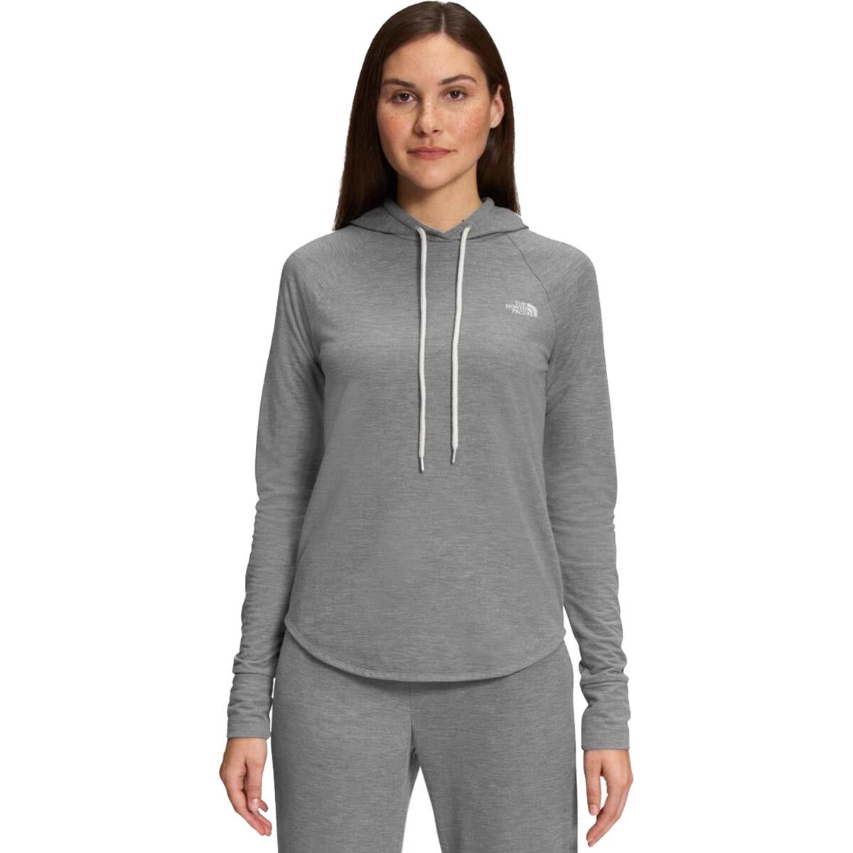 Вестбрей вязаный худи The North Face, серый 
Вестбрей вязаный худи The North Face, серый