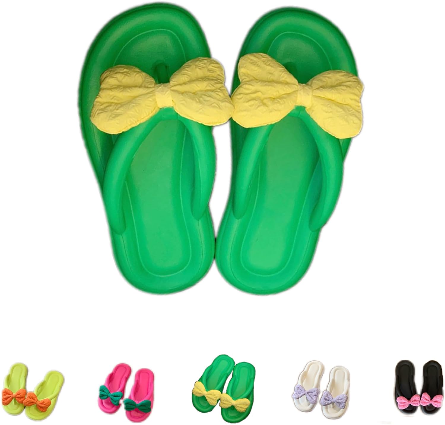 Тапочки-шлепанцы с бантом, милые детские шлепанцы с бантиком, для ванной, пляжа, домашние тапочки Ntrueml, зеленый
Тапочки-шлепанцы с бантом, милые детские шлепанцы с бантиком, для ванной, пляжа, домашние тапочки Ntrueml, зеленый