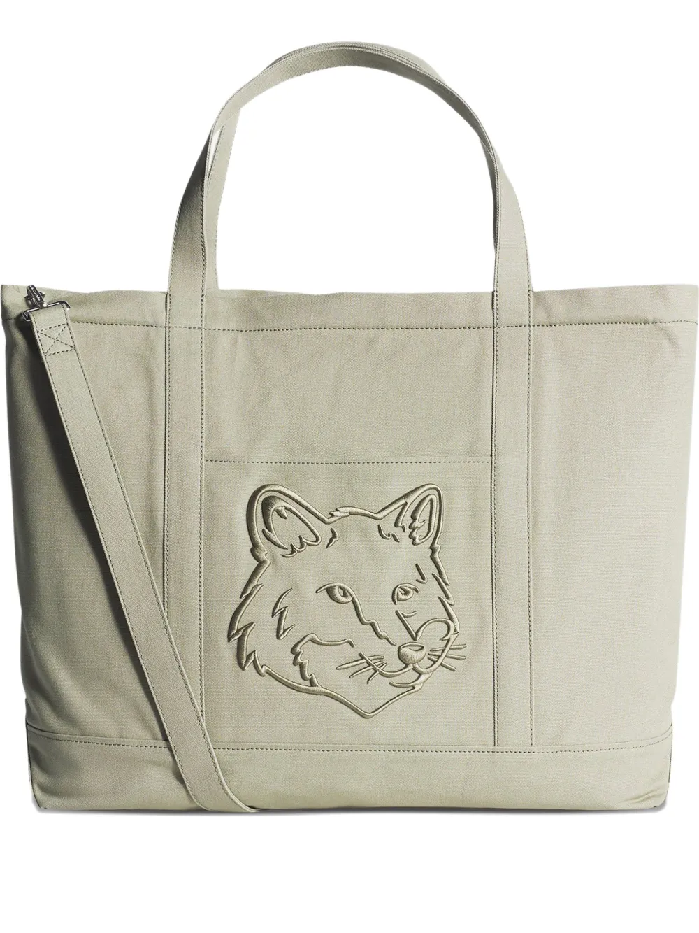 Сумка-тоут с изображением головы лисы (размер XL) Maison Kitsuné, зеленый
Сумка-тоут с изображением головы лисы (размер XL) Maison Kitsuné, зеленый