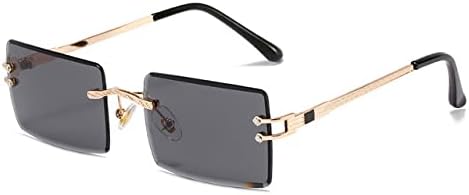 Солнцезащитные очки без оправы прямоугольной формы для женщин, очки без оправы для мужчин, сверхлегкие солнцезащитные очки с защитой от УФ-излучения UV400 MTZJH, Gold Black
Солнцезащитные очки без оправы прямоугольной формы для женщин, очки без оправы для мужчин, сверхлегкие солнцезащитные очки с защитой от УФ-излучения UV400 MTZJH, Gold Black