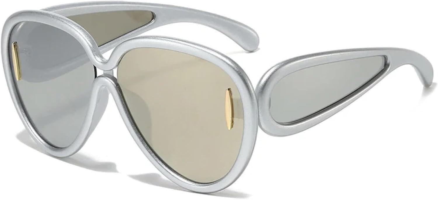 Спортивные солнцезащитные очки большого размера в стиле стимпанк для женщин и мужчин, очки с индивидуальным дизайном, роскошные очки для женщин, защитные очки от УФ-излучения UV400 TKKTLLT, Silver Silver
Спортивные солнцезащитные очки большого размера в стиле стимпанк для женщин и мужчин, очки с индивидуальным дизайном, роскошные очки для женщин, защитные очки от УФ-излучения UV400 TKKTLLT, Silver Silver