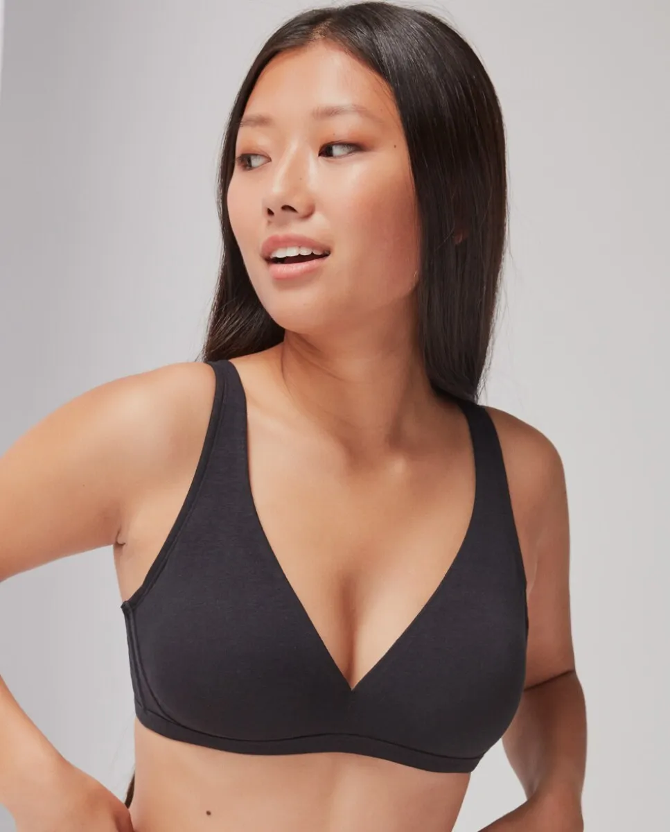 Бюстгальтер треугольной формы без косточек со съемной пеной из хлопковой ткани ЭКО Gisela, черный
Бюстгальтер треугольной формы без косточек со съемной пеной из хлопковой ткани ЭКО Gisela, черный