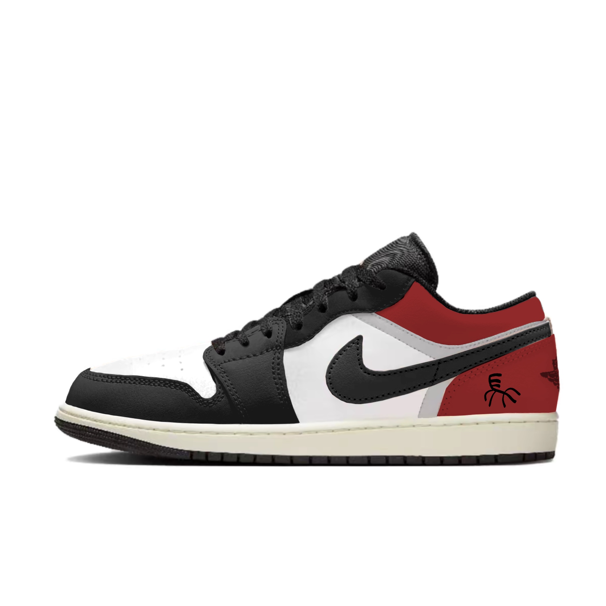 Jordan Air 1 White Flame Crimson Shadow Abrasion Resistant Low top Vintage Basketball Shoes Unisex Black Red
Jordan Air 1 White Flame Crimson Shadow Abrasion Resistant Low top Vintage Basketball Shoes Unisex Black Red