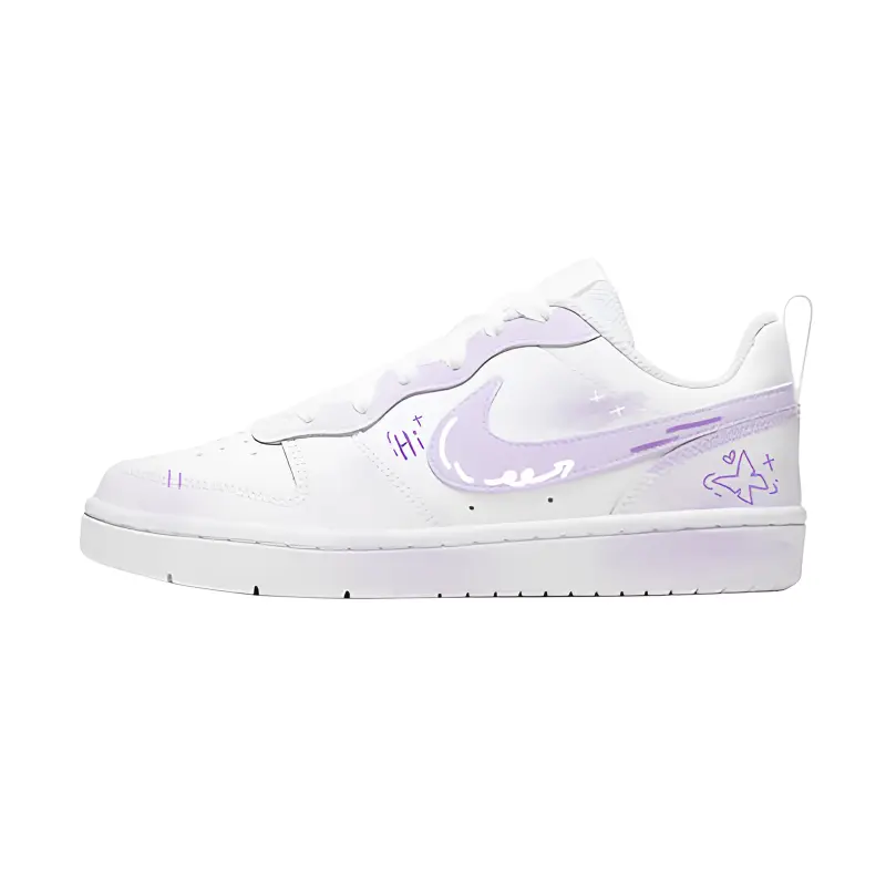Nike Court Borough Butterfly Dream Light Purple Кожаные противоскользящие низкие детские скейтборд-кроссовки Purple Unisex
Nike Court Borough Butterfly Dream Light Purple Кожаные противоскользящие низкие детские скейтборд-кроссовки Purple Unisex