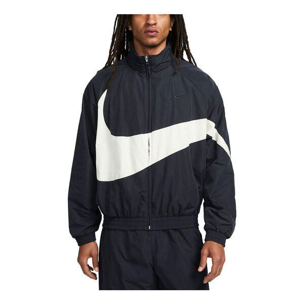 Куртка swoosh тканая спортивная куртка Nike, черный 
Куртка swoosh тканая спортивная куртка Nike, черный