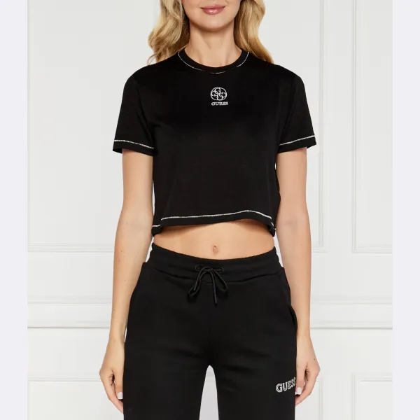 Укороченная блузка ela Guess, черный
Укороченная блузка ela Guess, черный