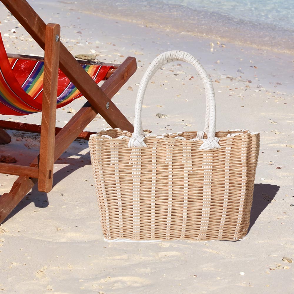 Классическая сумка-тоут с плетением корзин FASHNZFAB, слоновая кость
Классическая сумка-тоут с плетением корзин FASHNZFAB, слоновая кость