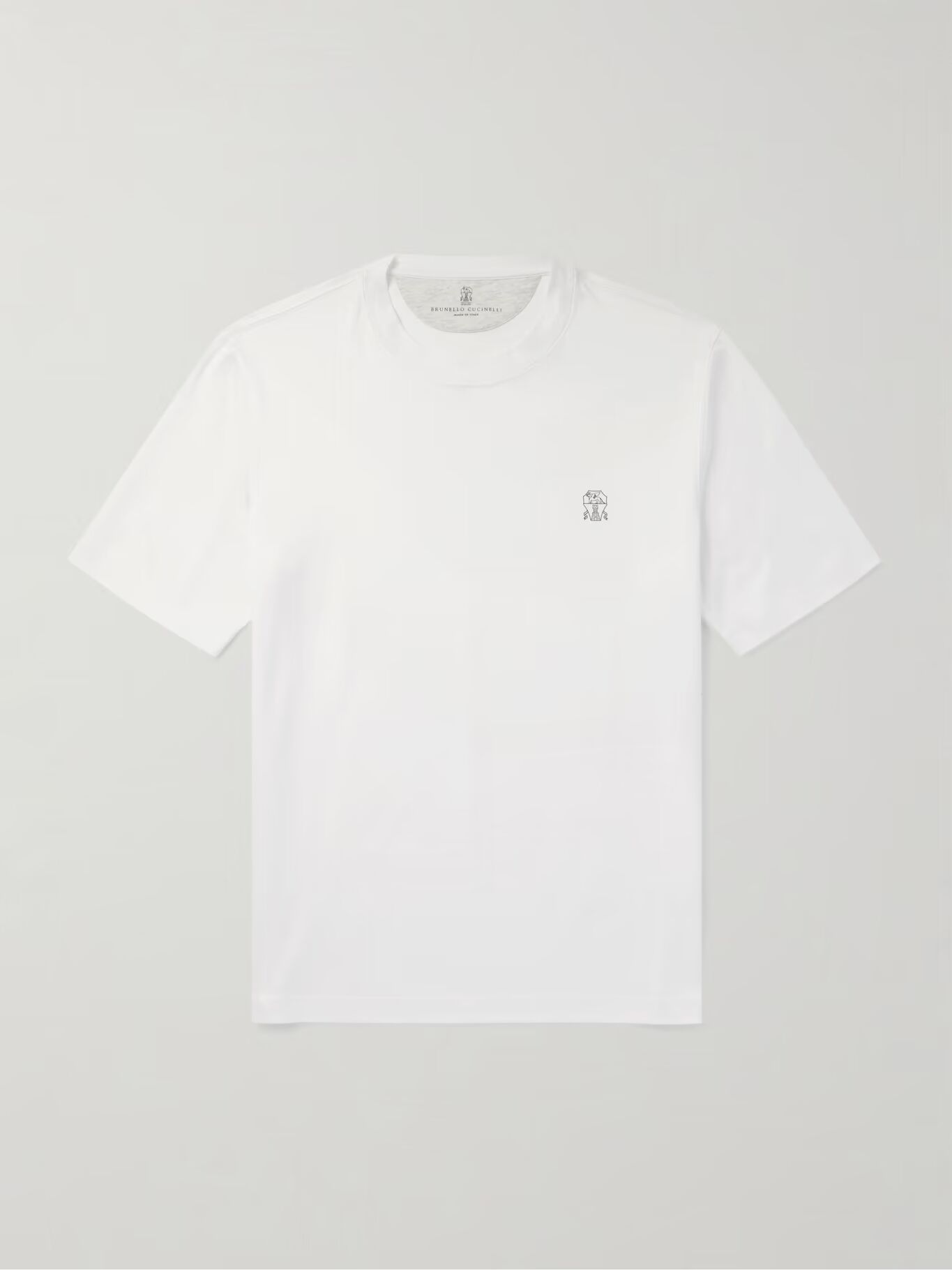 Футболка из хлопкового джерси с логотипом BRUNELLO CUCINELLI, белый
Футболка из хлопкового джерси с логотипом BRUNELLO CUCINELLI, белый