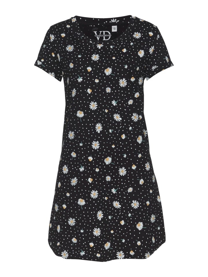 Ночная рубашка VIVANCE DREAMS, цвет schwarz-gemustert
Ночная рубашка VIVANCE DREAMS, цвет schwarz-gemustert