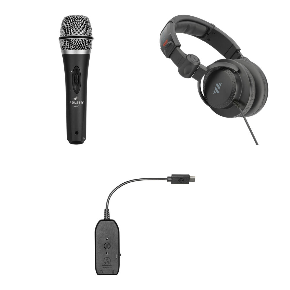 Комплект ручного конденсаторного микрофона Polsen HH-IC для устройств iOS и Android с наушниками и адаптером USB Type-C
Комплект ручного конденсаторного микрофона Polsen HH-IC для устройств iOS и Android с наушниками и адаптером USB Type-C