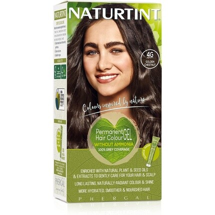 Стойкая краска для волос 4G Золотой каштан 170мл, Naturtint
Стойкая краска для волос 4G Золотой каштан 170мл, Naturtint