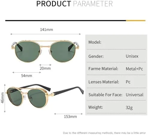 Солнцезащитные очки 2027 Round для женщин, винтажная панк-металлическая оправа, дорожные очки для мужчин, очки для вождения, защита от УФ-излучения UV400 MTZJH, 3
Солнцезащитные очки 2027 Round для женщин, винтажная панк-металлическая оправа, дорожные очки для мужчин, очки для вождения, защита от УФ-излучения UV400 MTZJH, 3