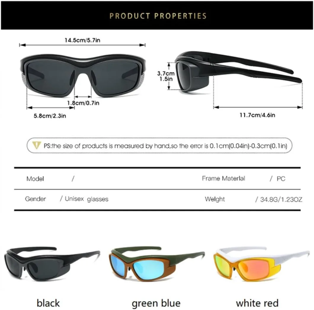 Панк-спортивные солнцезащитные очки для женщин, роскошные, со съемными линзами, модные винтажные очки для мужчин, защита от УФ-излучения UV400 UATXTAU, Black Beige
Панк-спортивные солнцезащитные очки для женщин, роскошные, со съемными линзами, модные винтажные очки для мужчин, защита от УФ-излучения UV400 UATXTAU, Black Beige