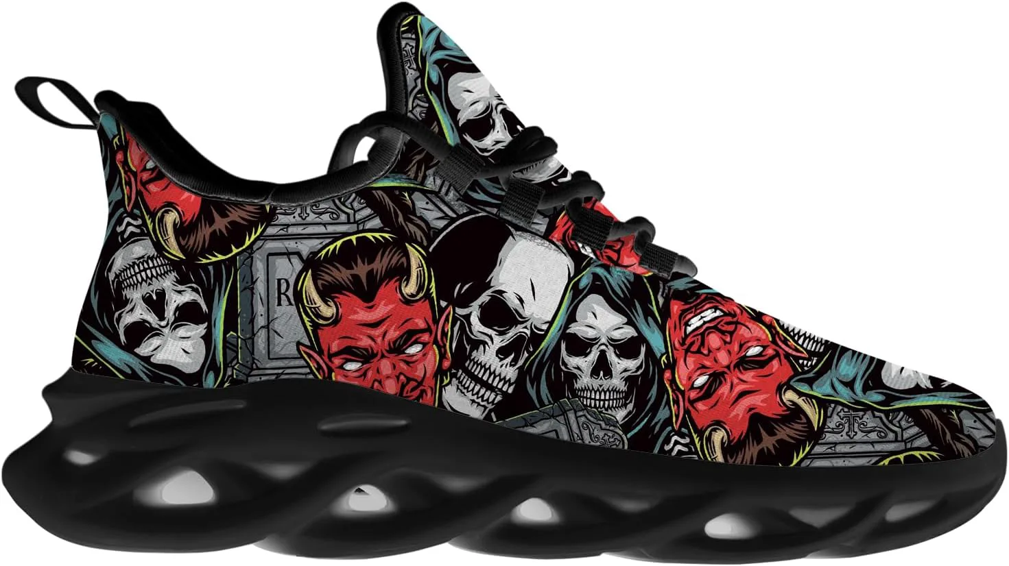 Кроссовки Ciadoon на Хэллоуин для женщин и мужчин, для бега по дороге, ходьбы и тенниса, дышащие, легкие, подарок для мужчин и женщин, серый
Кроссовки Ciadoon на Хэллоуин для женщин и мужчин, для бега по дороге, ходьбы и тенниса, дышащие, легкие, подарок для мужчин и женщин, серый