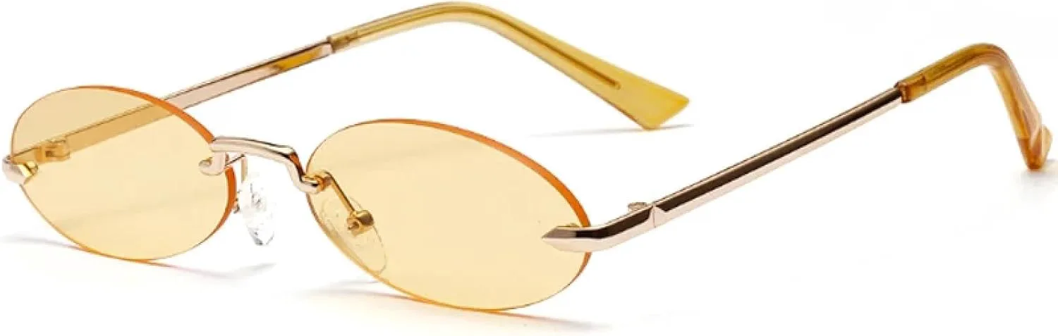 Овальные солнцезащитные очки в маленькой оправе в стиле ретро для женщин и мужчин, модные винтажные, с защитой от УФ-излучения UV400 TOIPASTN, Yellow Yellow
Овальные солнцезащитные очки в маленькой оправе в стиле ретро для женщин и мужчин, модные винтажные, с защитой от УФ-излучения UV400 TOIPASTN, Yellow Yellow