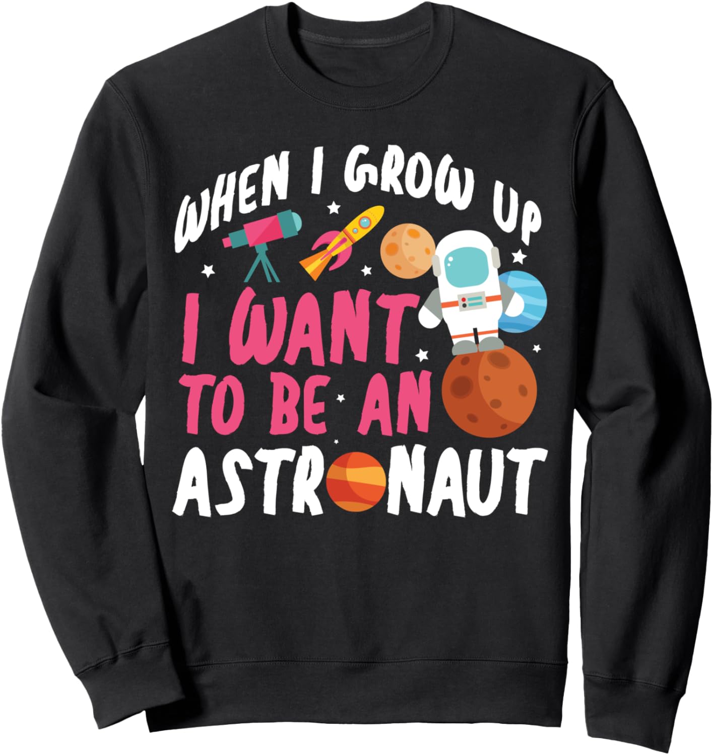 Когда я вырасту, я хочу стать космонавтом. Толстовка Space Astronaut And Mars Space Travel Designs, черный
Когда я вырасту, я хочу стать космонавтом. Толстовка Space Astronaut And Mars Space Travel Designs, черный