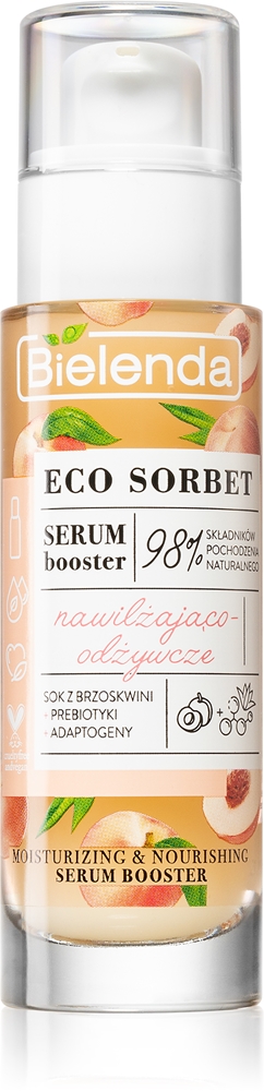 Увлажняющая и питательная сыворотка Eco Sorbet с персиком Bielenda, 30 мл
Увлажняющая и питательная сыворотка Eco Sorbet с персиком Bielenda, 30 мл