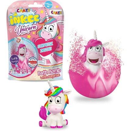 Веселый единорог для ванны Inkee Волшебный ароматизированный шарик для ванны с сюрпризом-единорогом Craze
Веселый единорог для ванны Inkee Волшебный ароматизированный шарик для ванны с сюрпризом-единорогом Craze