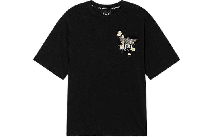 Футболка унисекс черная Boy London, белая 
Футболка унисекс черная Boy London, белая