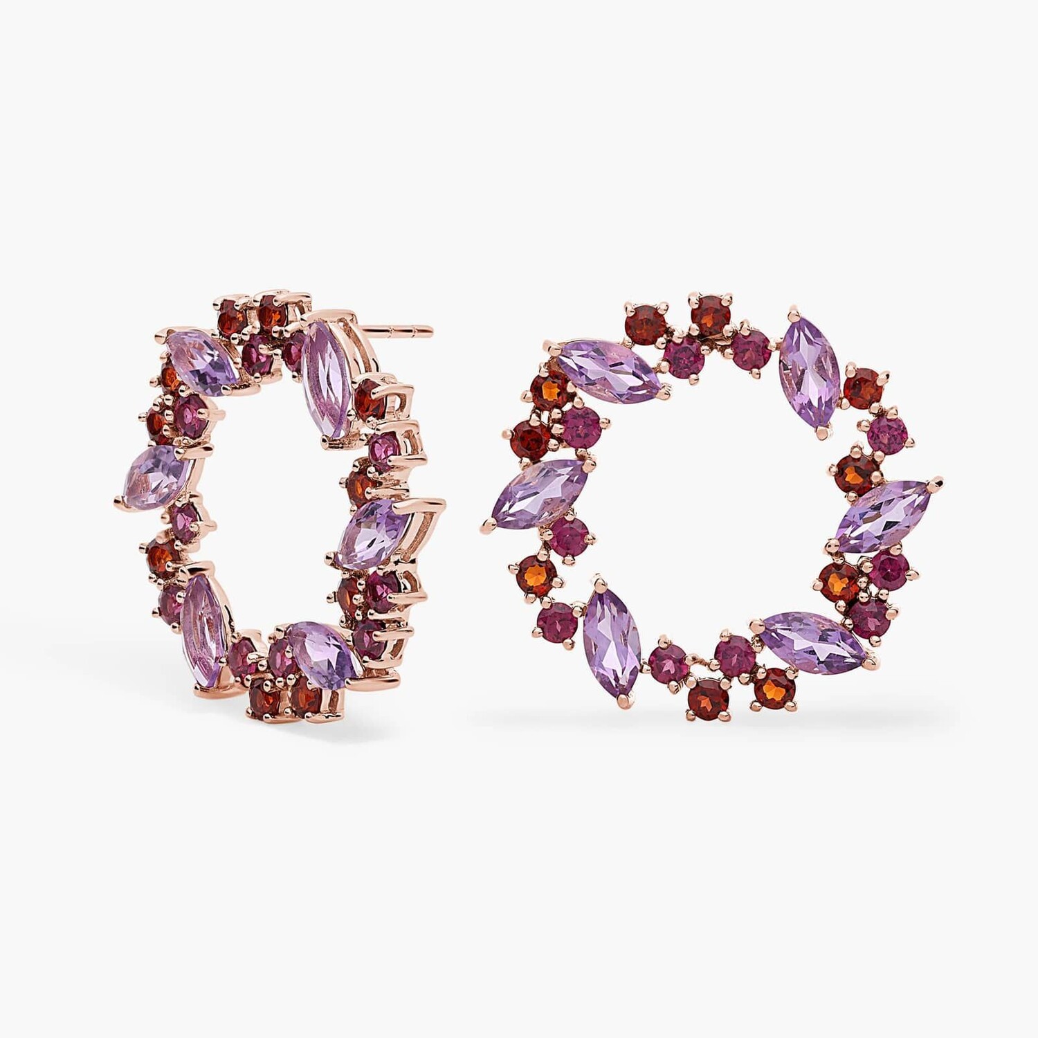 Серьги в форме венка из родолита и аметиста из розового золота 14 карат Blue Nile
Серьги в форме венка из родолита и аметиста из розового золота 14 карат Blue Nile