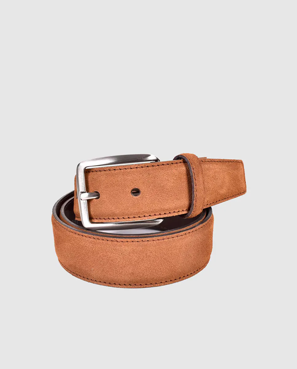 Коричневый мужской ремень из замши Emidio Tucci, цвет Camel
Коричневый мужской ремень из замши Emidio Tucci, цвет Camel