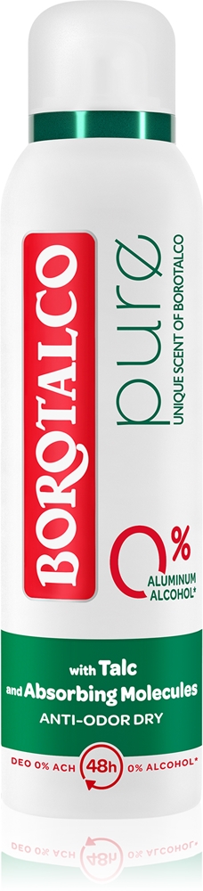 Чистый оригинальный спрей-дезодорант без алюминия Borotalco, 150 мл
Чистый оригинальный спрей-дезодорант без алюминия Borotalco, 150 мл