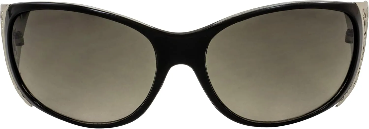 Солнцезащитные очки Rodeo Queen (3 пары) для женщин, модная черная оправа с металлическими вставками, стразами и линзами с дымчатым градиентом, Black-smoke
Солнцезащитные очки Rodeo Queen (3 пары) для женщин, модная черная оправа с металлическими вставками, стразами и линзами с дымчатым градиентом, Black-smoke